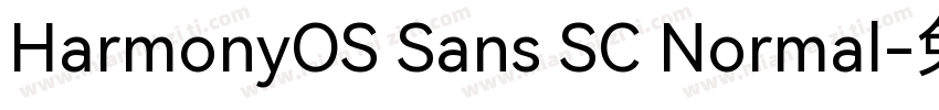 HarmonyOS Sans SC Normal字体转换